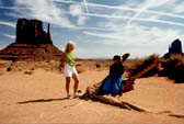 Údolí monumentů-rezervace indiánů kmene Navajo,Hranice Utah-Arizona